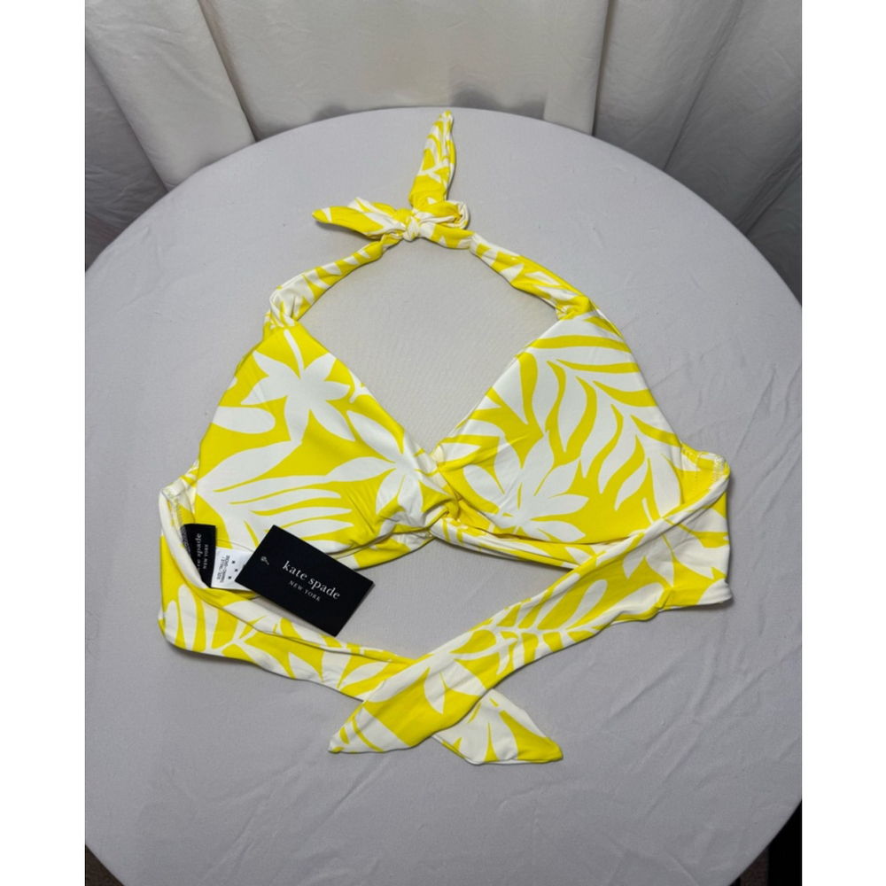 Kate Spade Women's Swim Top Size M Yellow NWT - Picture 2 of 5